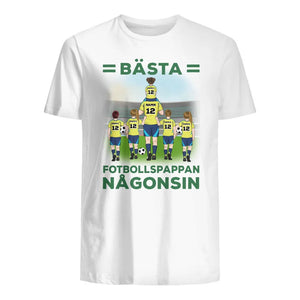 Personlig t-shirt till pappa | Bästa fotbollspappan någonsin