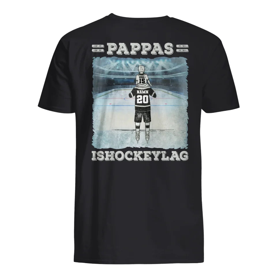 Personlig t-shirt till pappa | Personlig present till far | Pappas ishockeylag