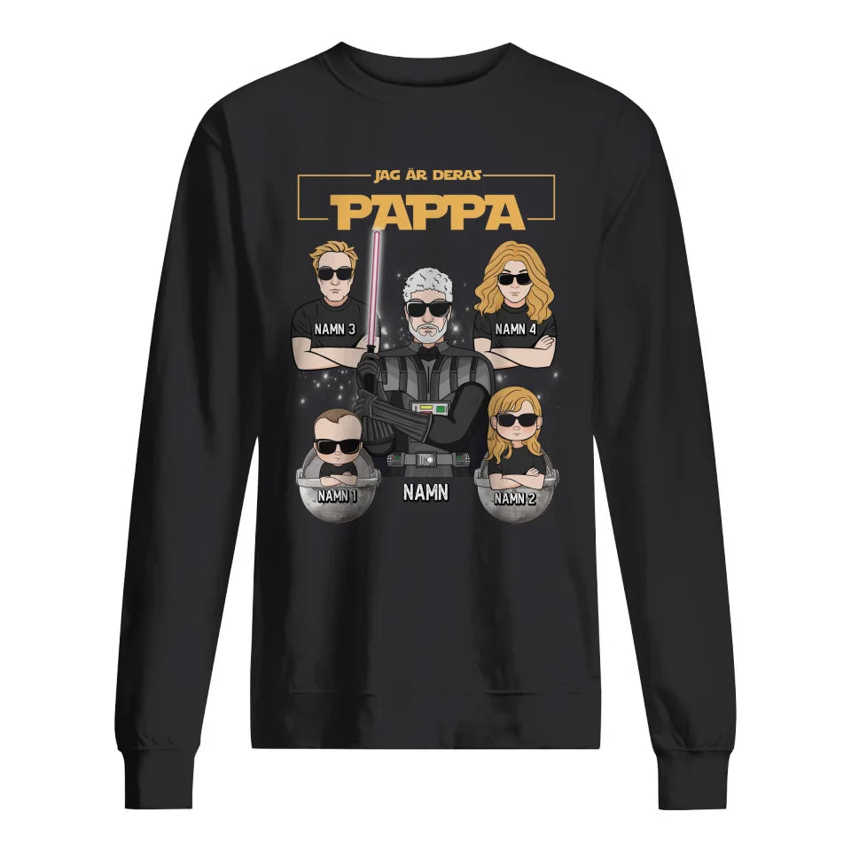 Jag Är Deras Pappa - Personlig T-shirt till Pappa