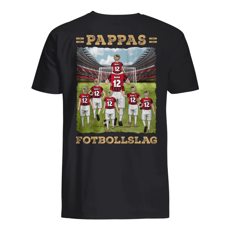 Personlig t-shirt till pappa | Pappas Fotbollslag Champions league