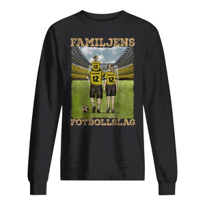 Personlig t-shirt till pappa |Personlig present till far |Familjens Favoritfotbollslag