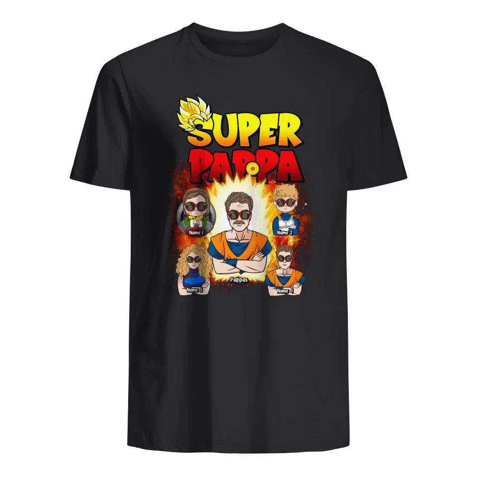 Personlig t-shirt till pappa | Super Pappa Dball ver2