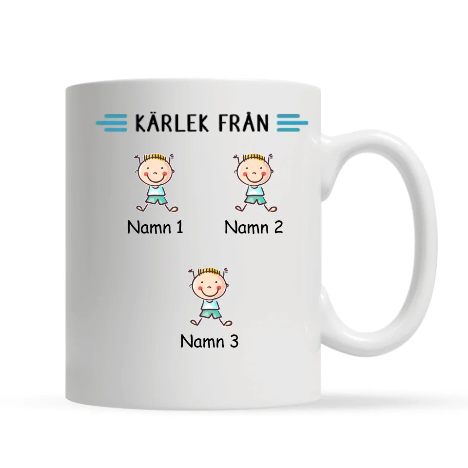 Personlig mugg till morfar farfar | Personlig presenter till far | Endast de bästa papporna blir befordrade till morfar farfar