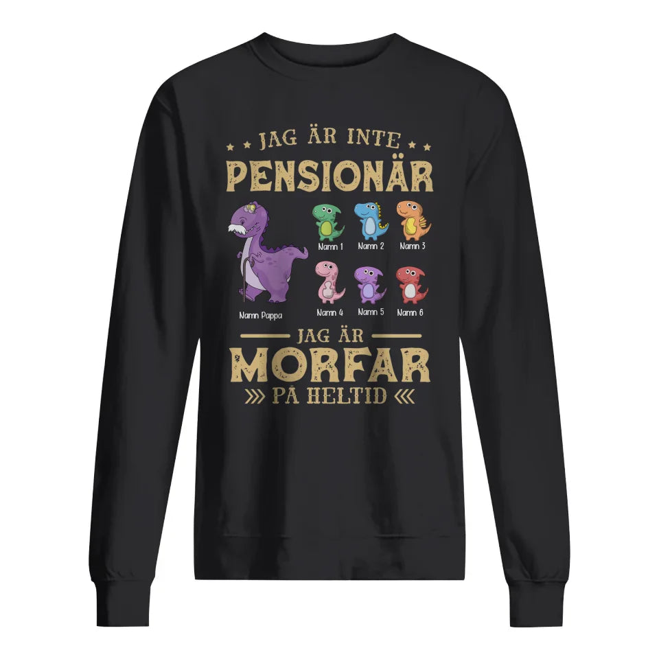 Bestefar på heltid - Personlig T-skjorte til bestefar bestefar