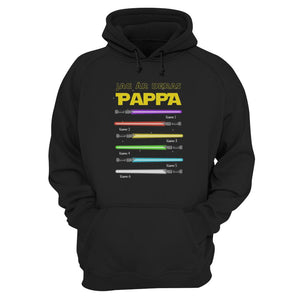 Jag Är Deras Pappa Ljussabel - Personlig T-shirt till Pappa