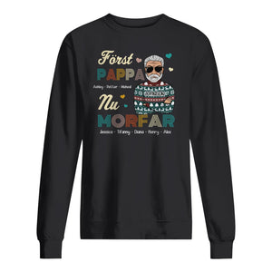 Först pappa nu morfar - Personlig T-shirt till Farfar Morfar