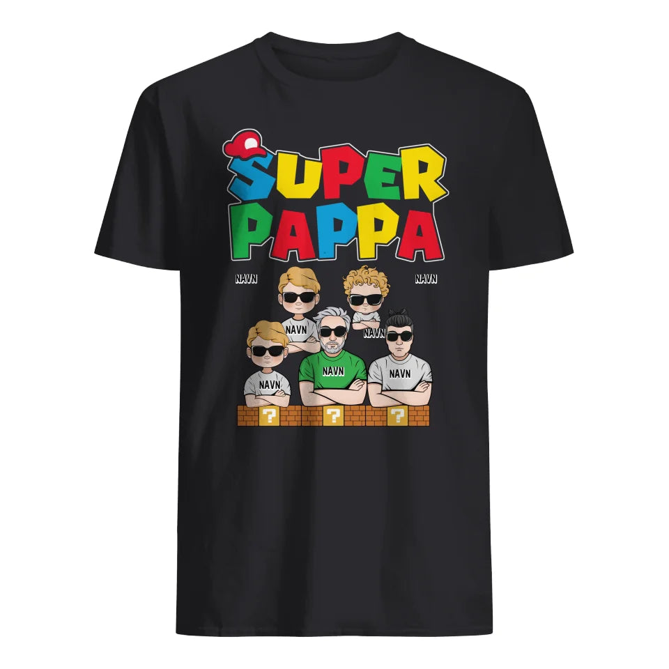 Super dad ver.2 - Personlig T-skjorte til pappa