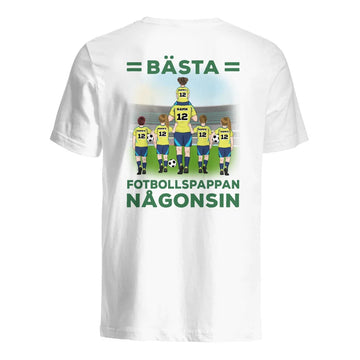 Personlig t-shirt till pappa | Bästa fotbollspappan någonsin