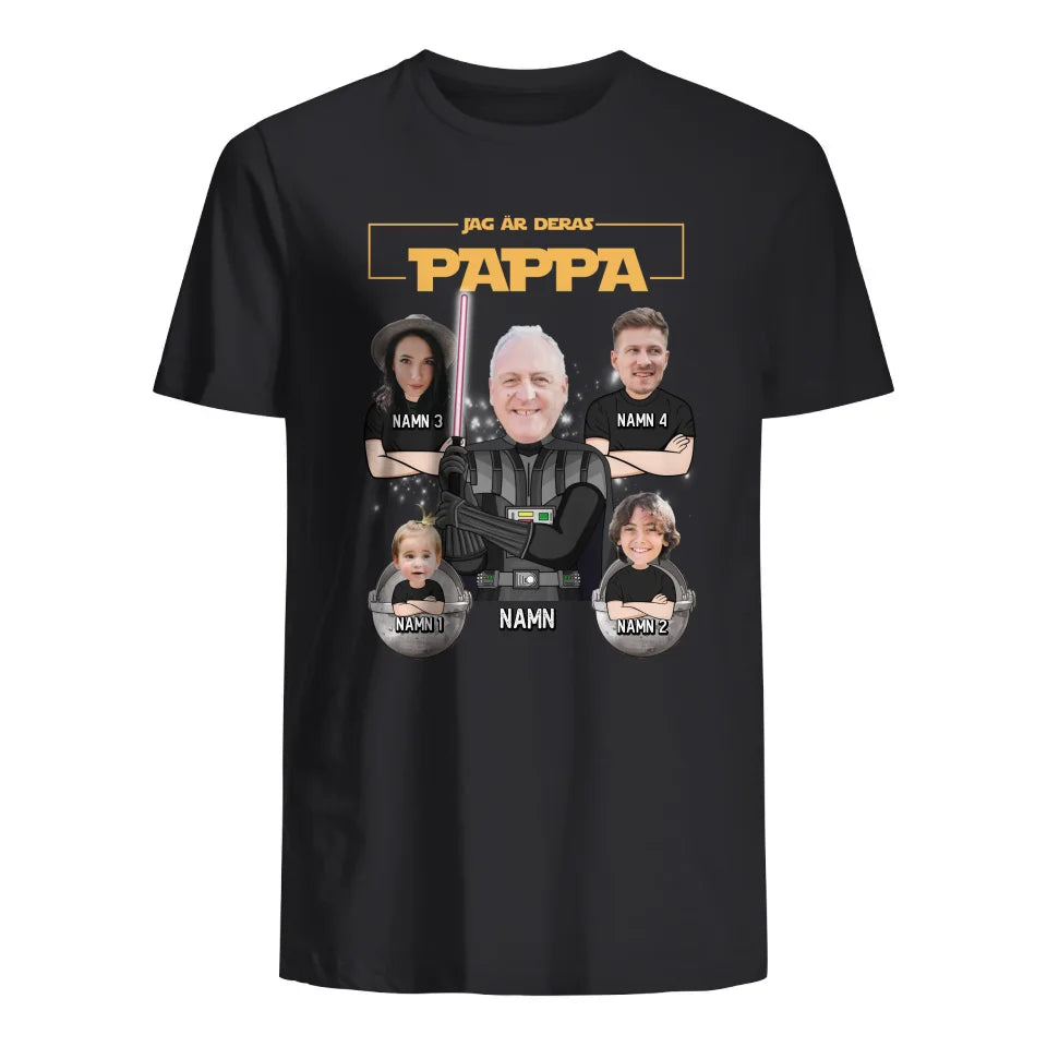 Jag Är Din Pappa - T-shirt anpassat foto till Pappa