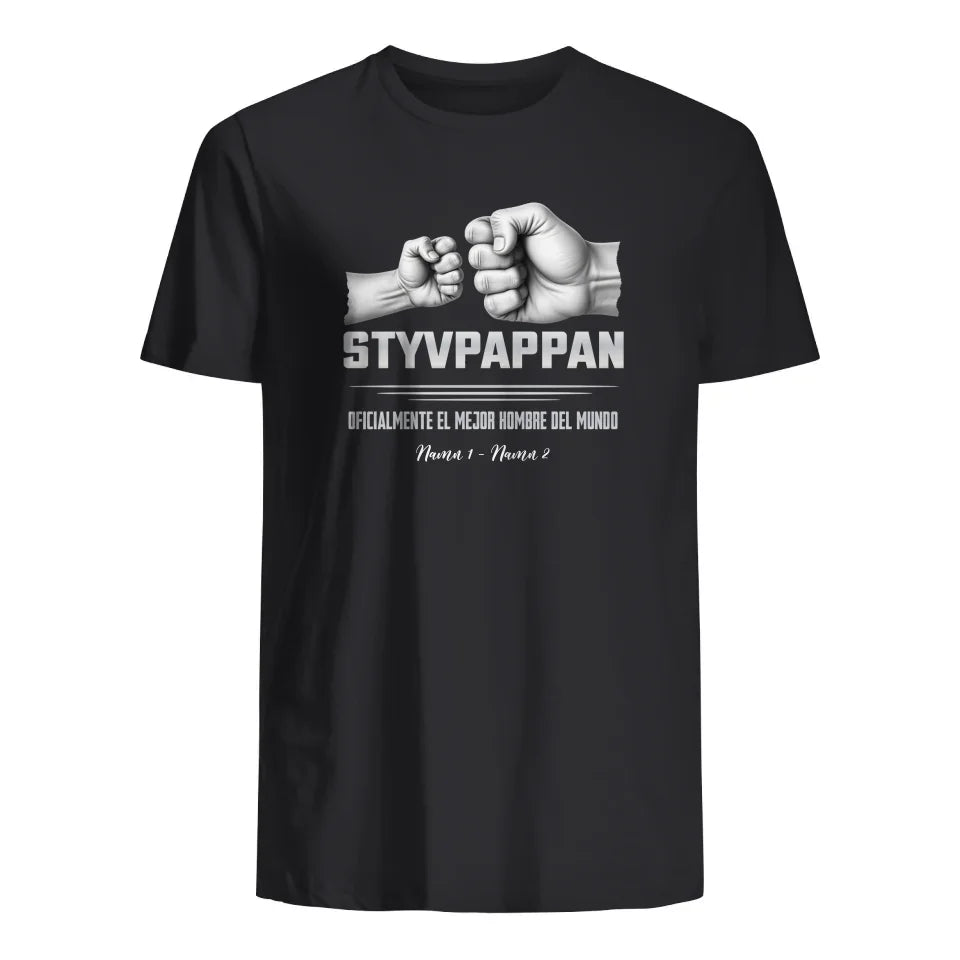 Personlig T-shirt till StyvPappa - Styvpappan Officiellt världens bästa man