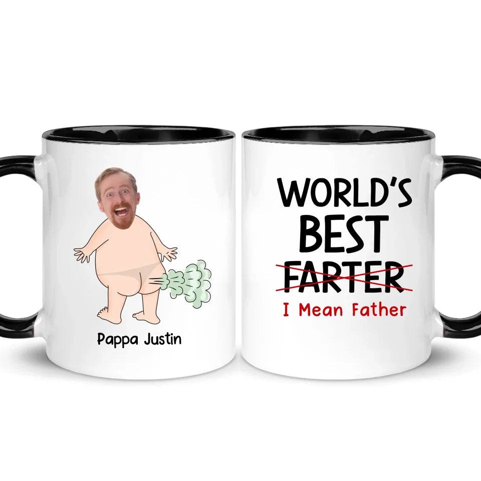 Personlig mugg till Pappa - World's best Farter