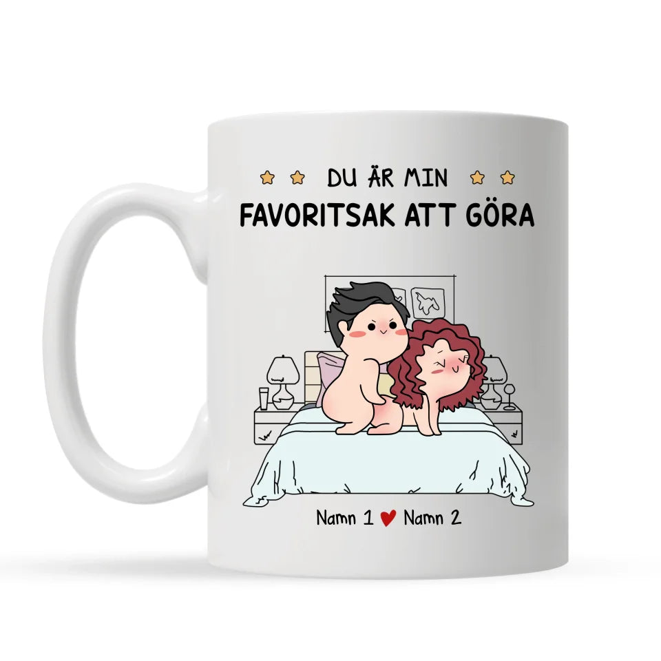 Personlig krus for par | Du er min favoritt ting å gjøre