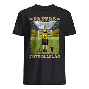 Personlig t-shirt till Morfar/Farfar | Personlig present till Morfar/Farfar | Morfars/Farfars Fotbollslag med färg