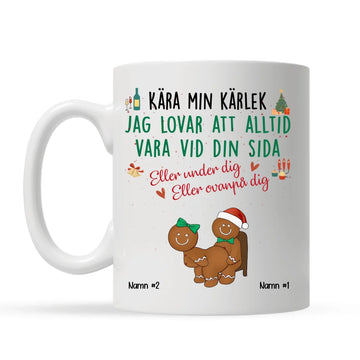 Personlig rolig mugg till Fru och Make | Personlig present till Par | Kära min kärlek