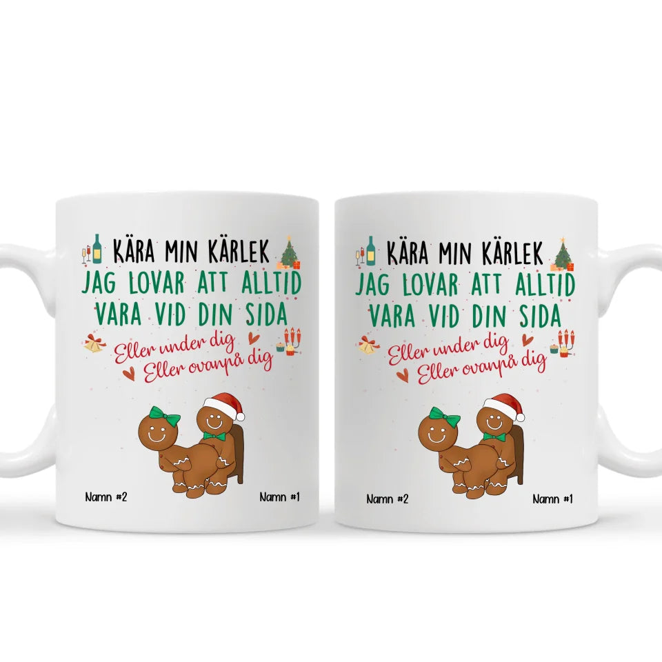 Personlig rolig mugg till Fru och Make | Personlig present till Par | Kära min kärlek