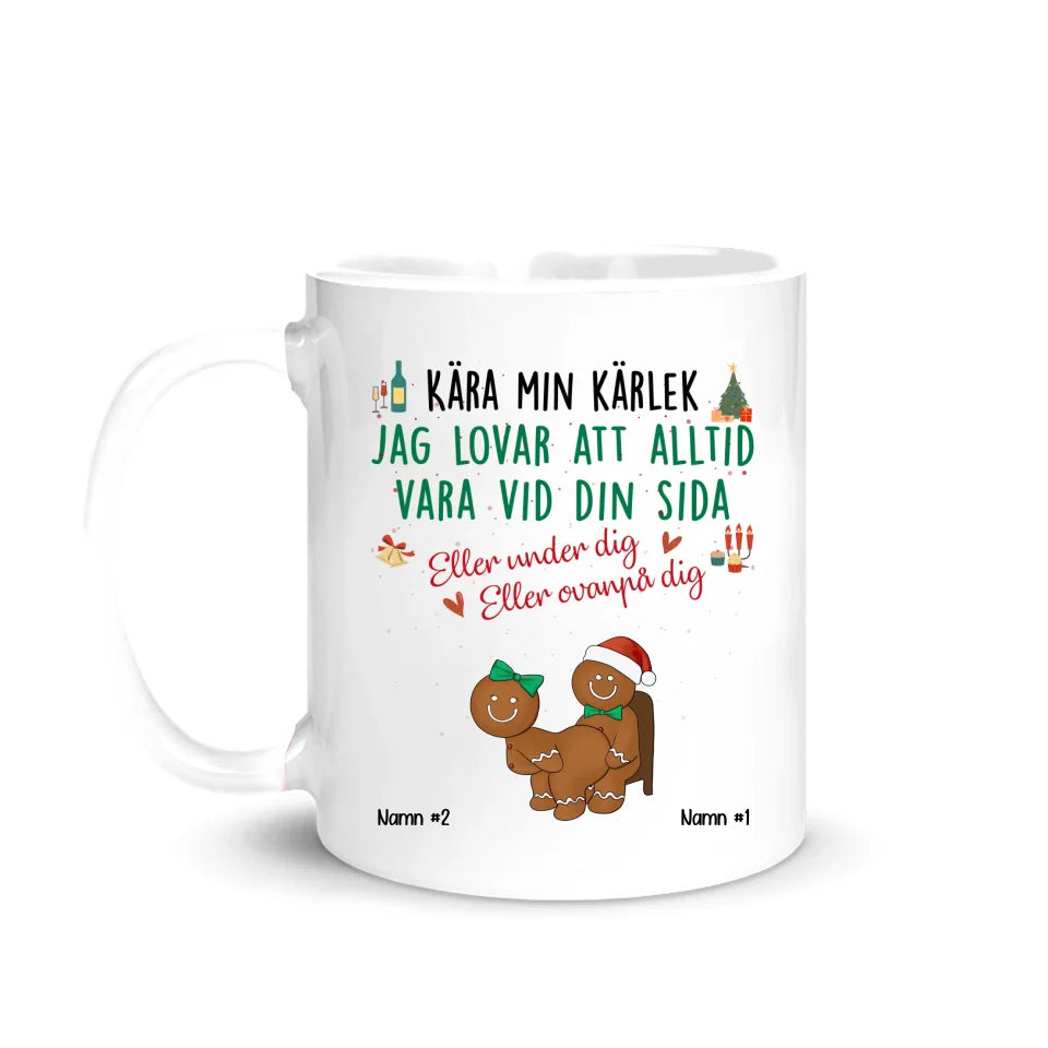 Personlig rolig mugg till Fru och Make | Personlig present till Par | Kära min kärlek