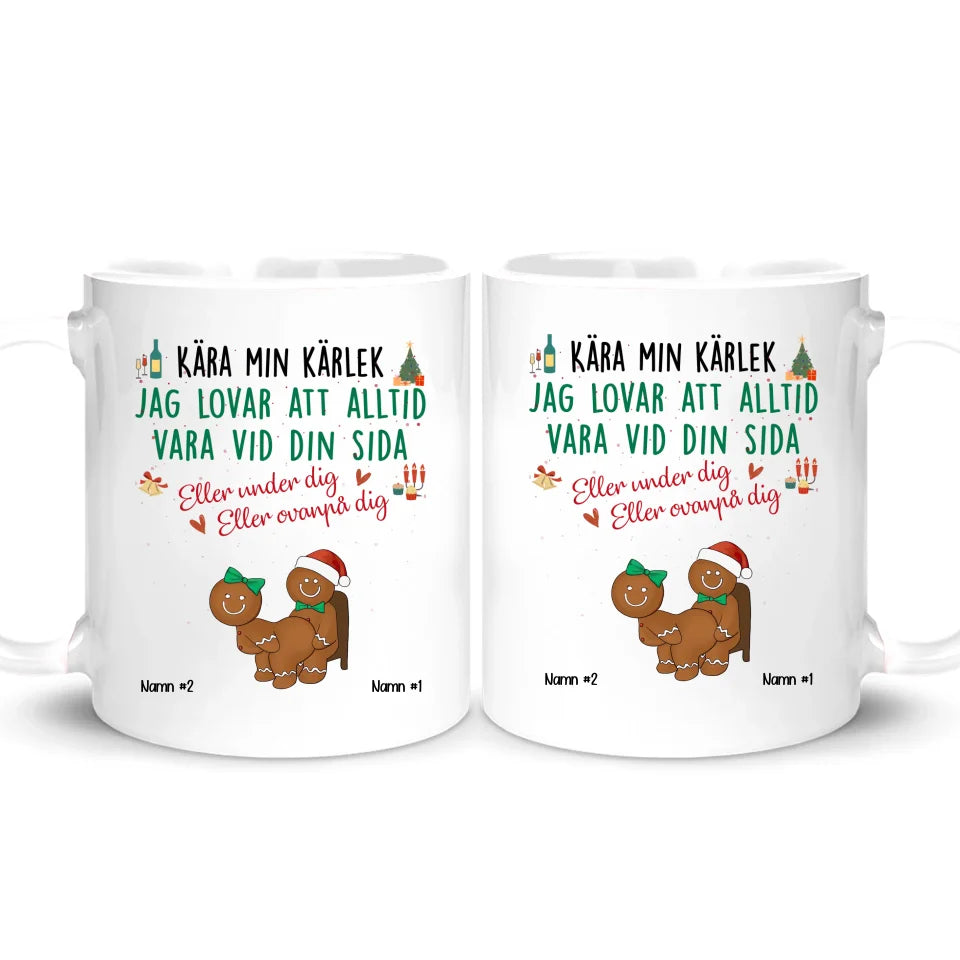 Personlig rolig mugg till Fru och Make | Personlig present till Par | Kära min kärlek