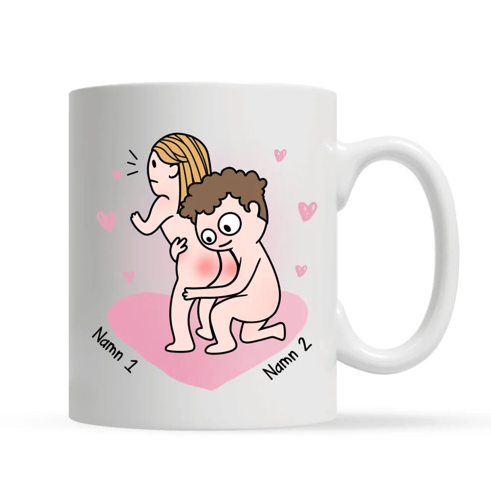 Personlig krus for par | Jeg møtte deg jeg liker deg jeg elsker deg jeg beholder deg