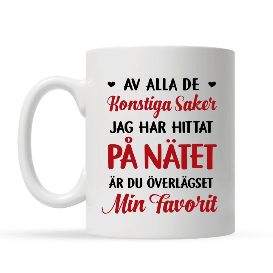 Personlig mugg till par | är du överlägset
min favorit