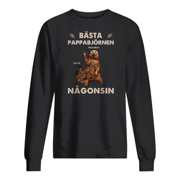 Personlig t-skjorte til pappa | Personlige gaver til far | Pappa
 Björn som en vanlig pappa, men mer kul