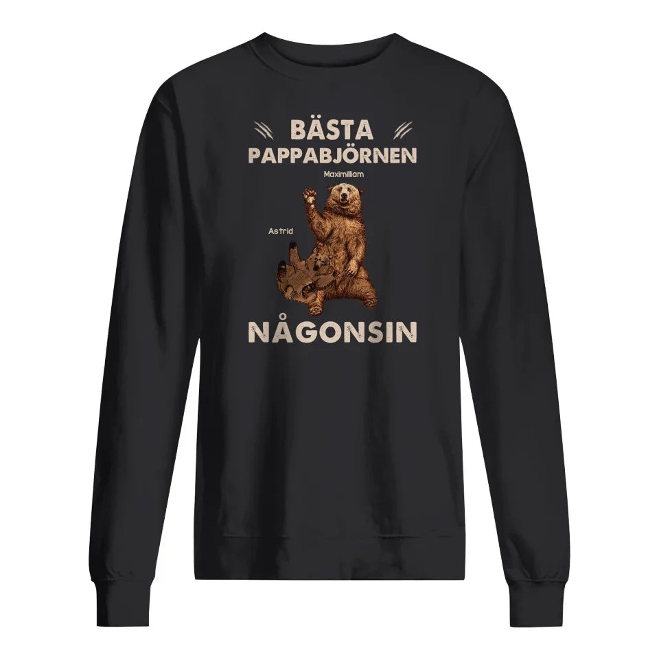 Personlig t-skjorte til pappa | Personlige gaver til far | Pappa
 Björn som en vanlig pappa, men mer kul