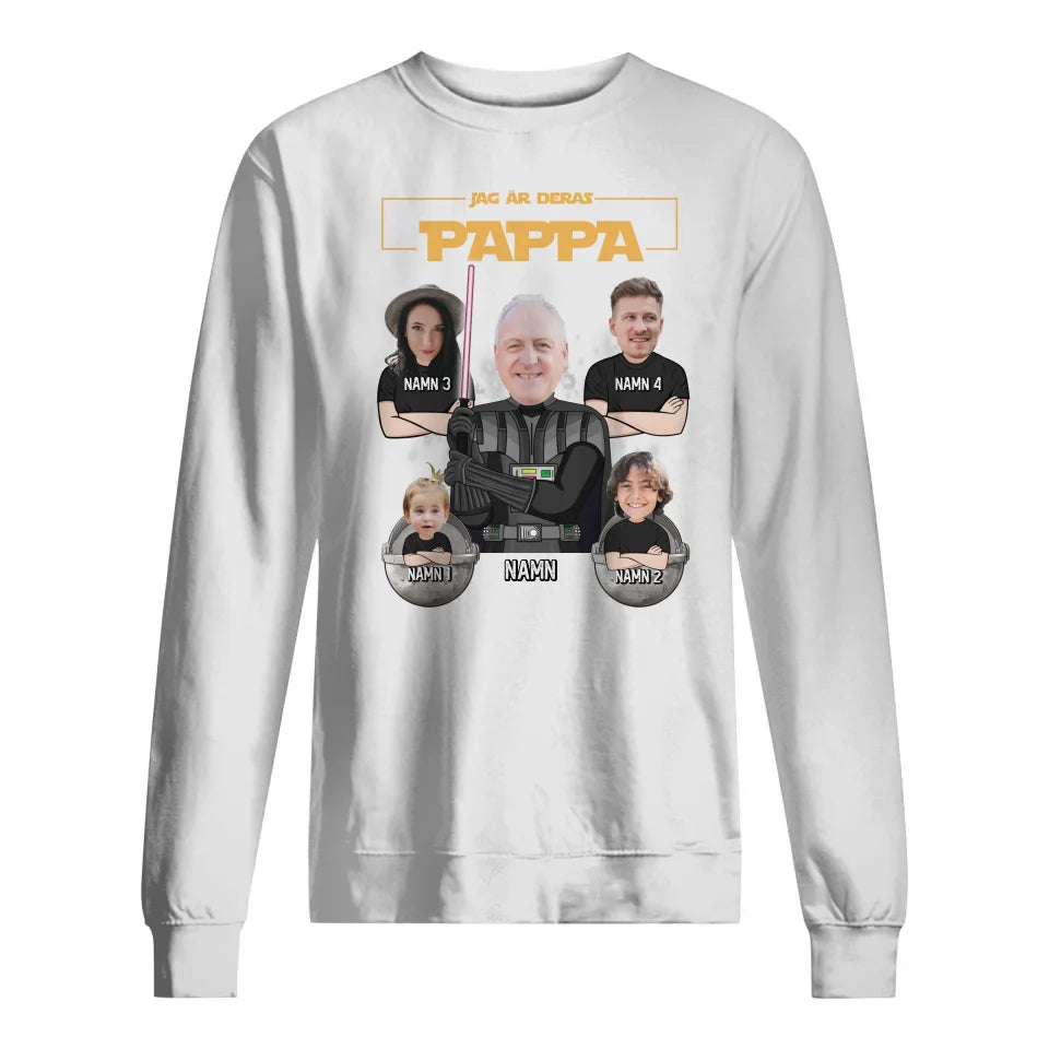 Jag Är Din Pappa - T-shirt anpassat foto till Pappa