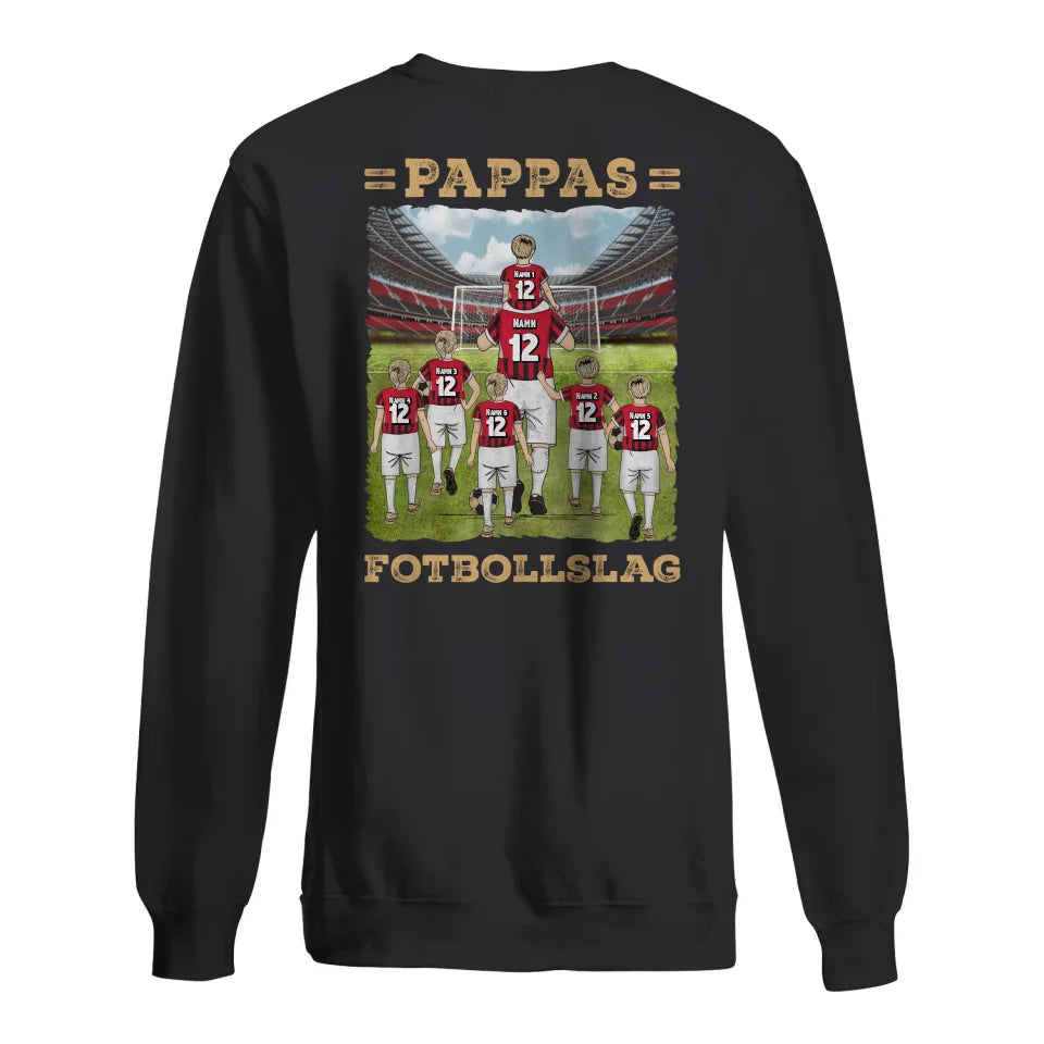 Personlig t-shirt till pappa | Pappas Fotbollslag Champions league