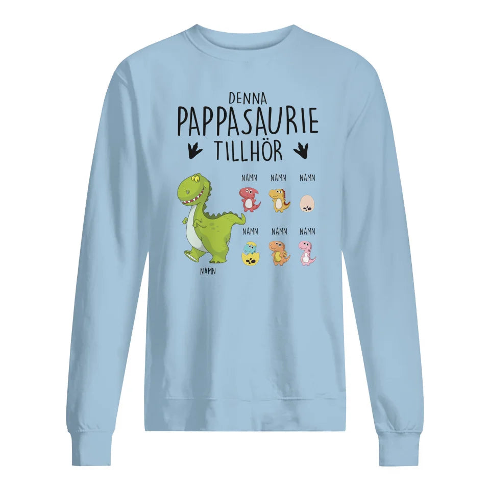 Pappasaurie tillhör - Personlig T-shirt till Pappa