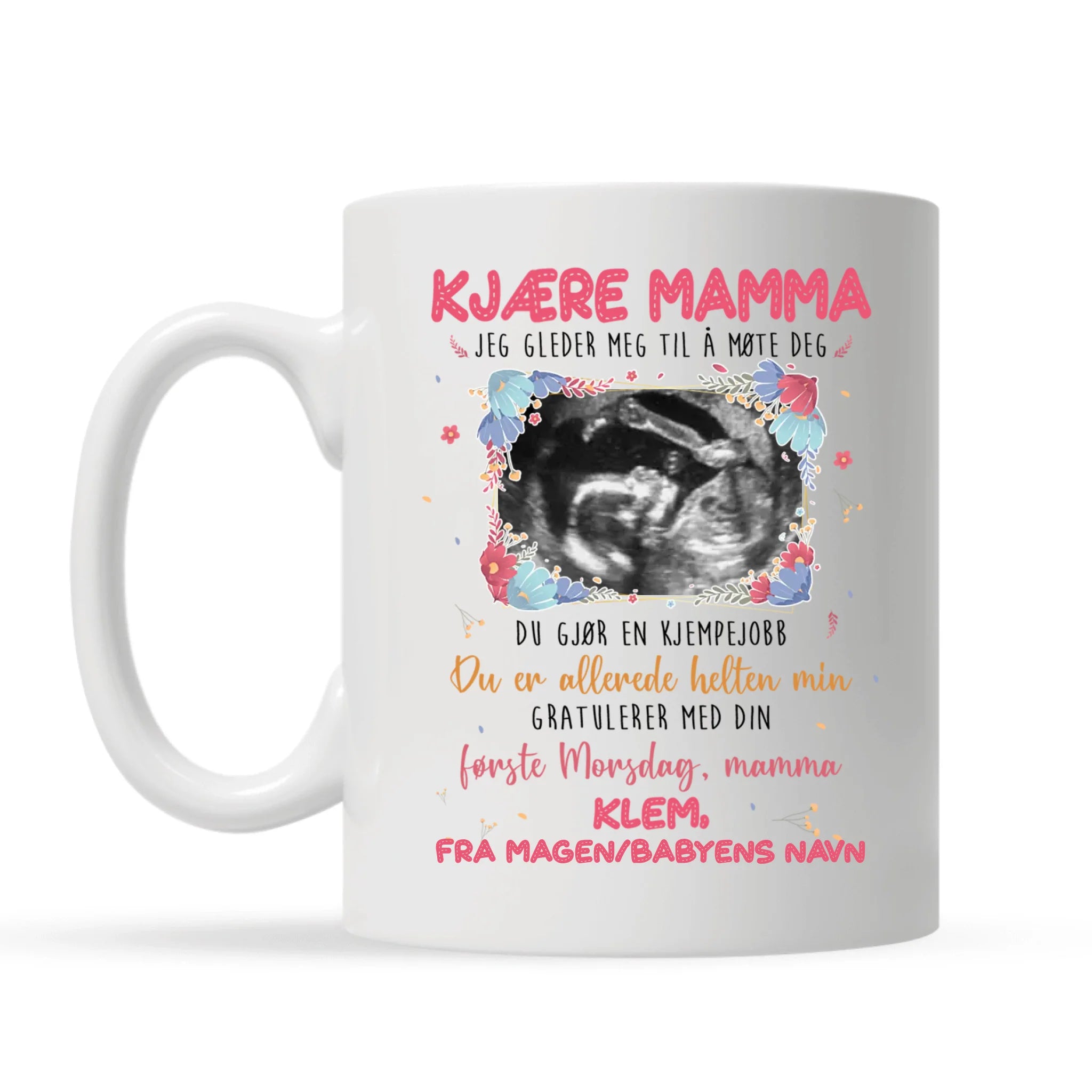 Personlig Mor Kopp | Tilpasse gave til Mamma | Gratulerer med din første Morsdag, Mamma