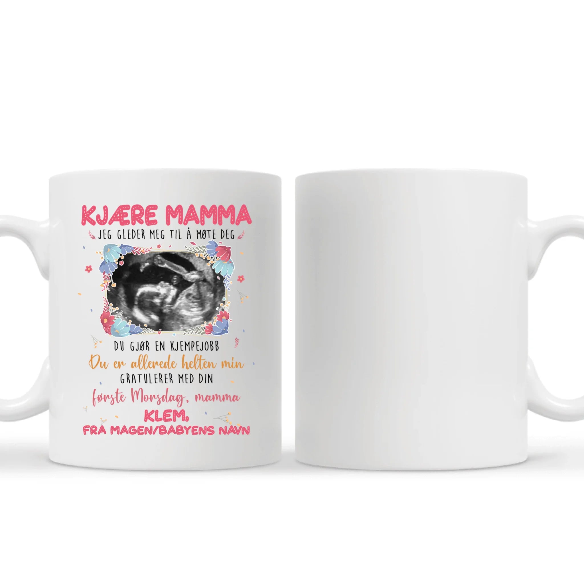 Personlig Mor Kopp | Tilpasse gave til Mamma | Gratulerer med din første Morsdag, Mamma