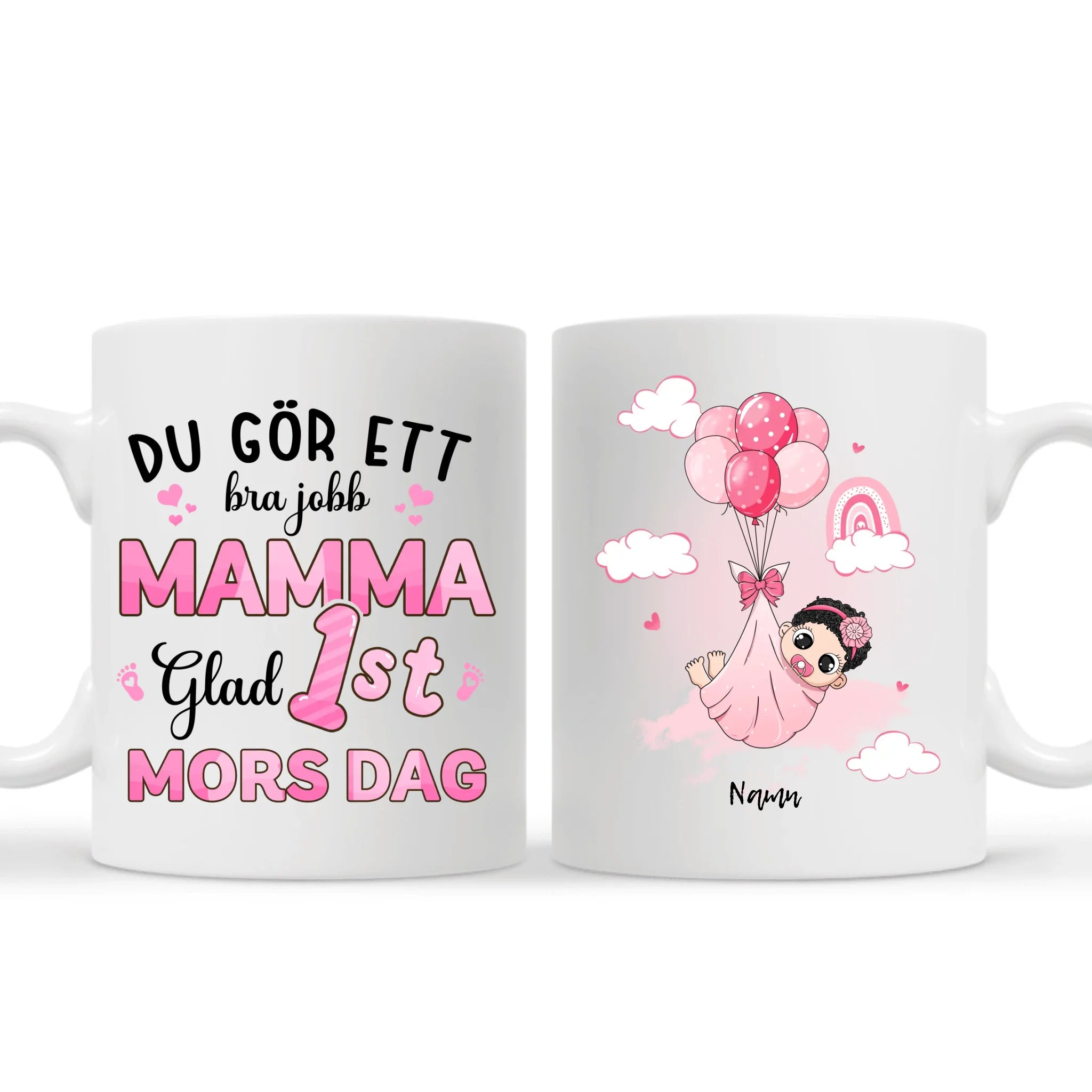 Personlig krus til mamma | Personlige gaver til mamma | Du gjør en god jobb mamma Gratulerer med 1. morsdagen