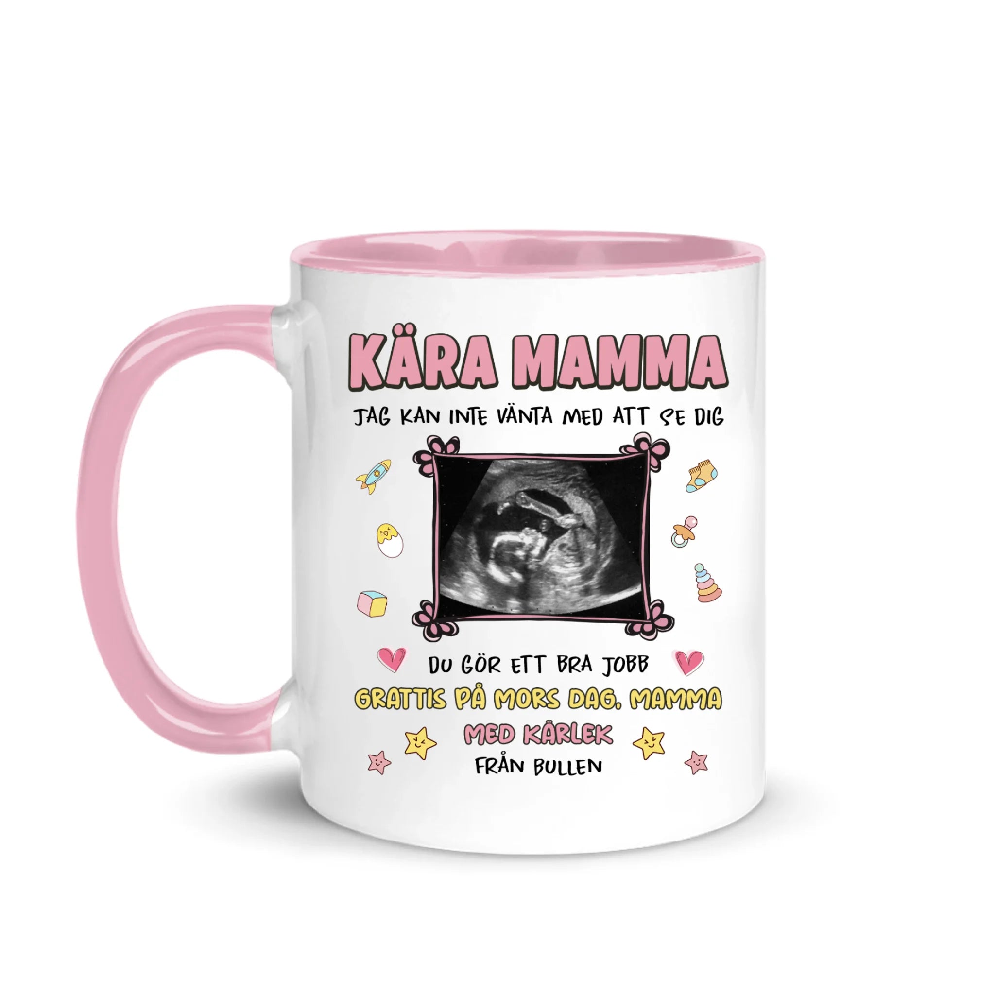 Personlig mugg till Mamma | Personlig presenter till Mamma | 
 Mamma Jag Kan Inte Vänta Med Att Se Dig