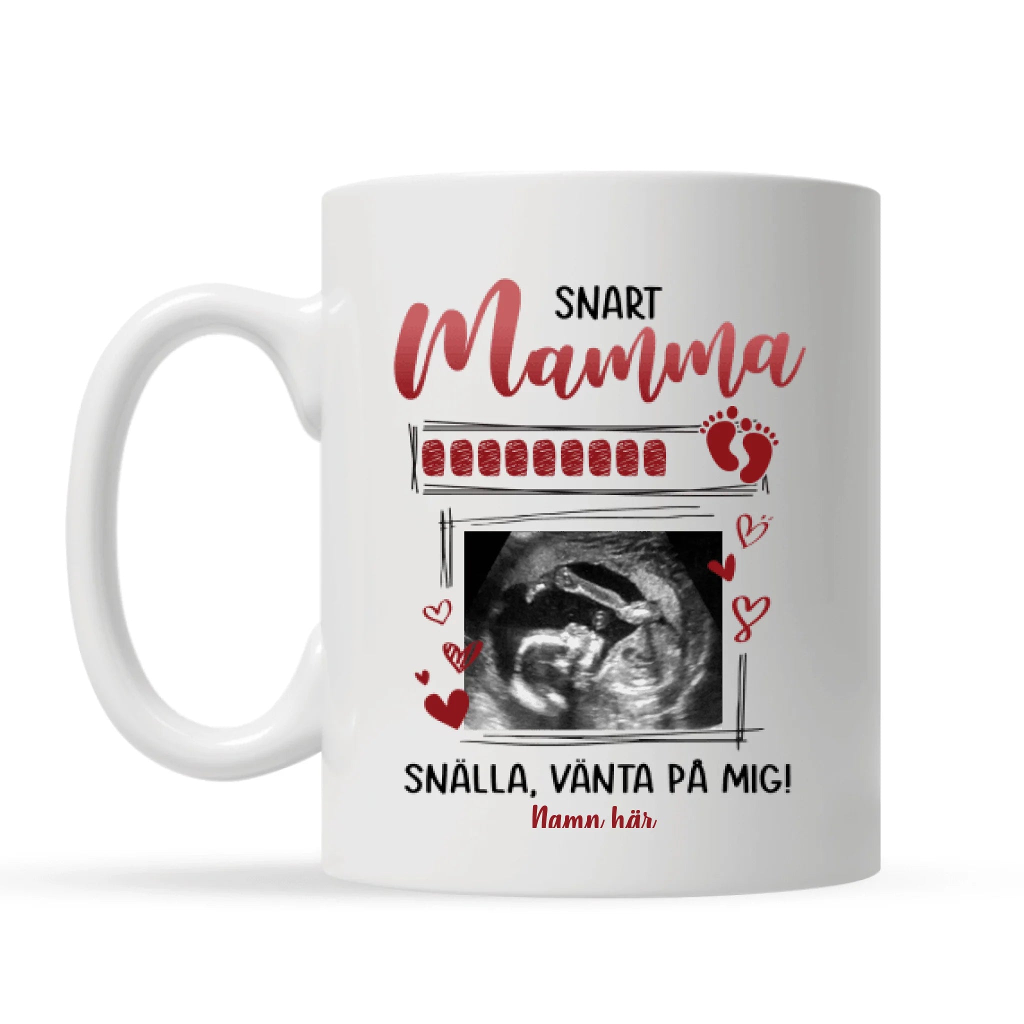 Personlig mugg till Mamman | Personlig presenter till Mor | Snälla Vänta På Mig