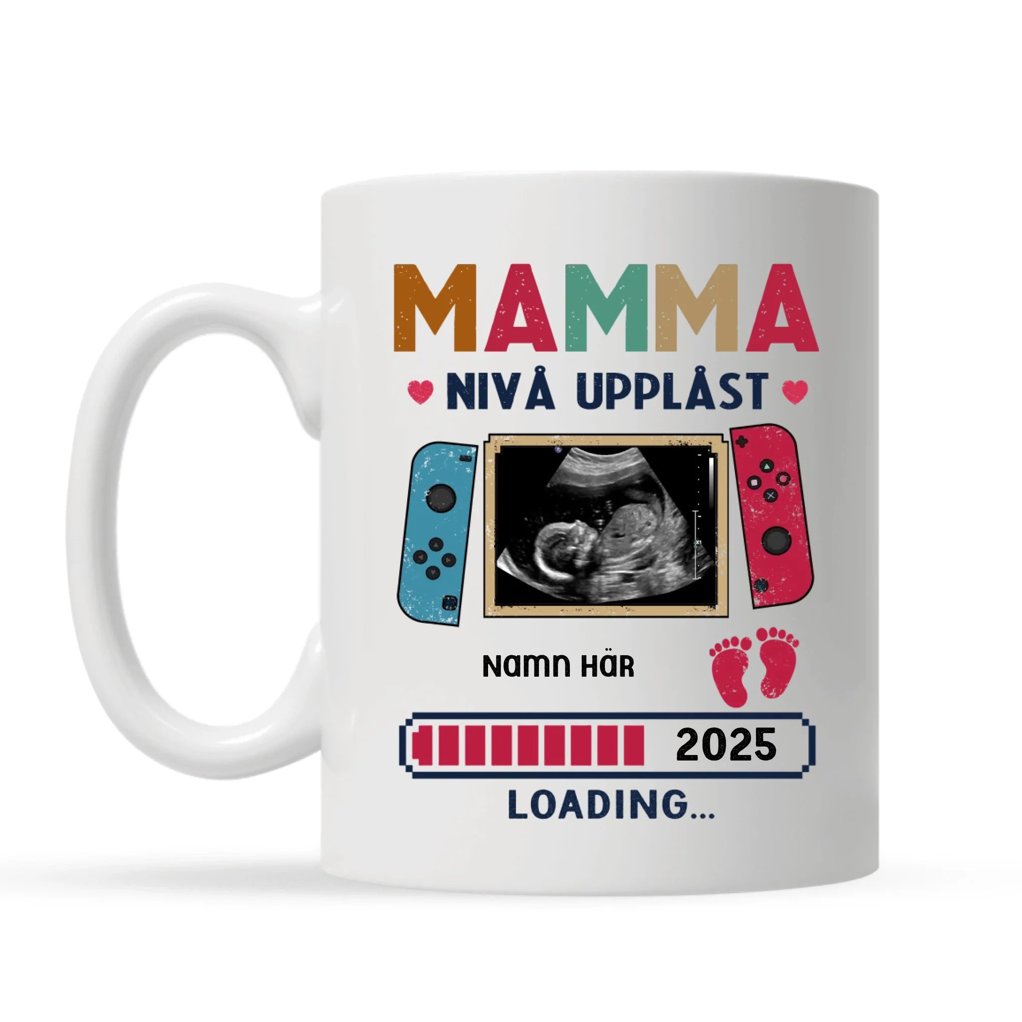 Mamma nivå upplåst - Personlig mugg till Mamma