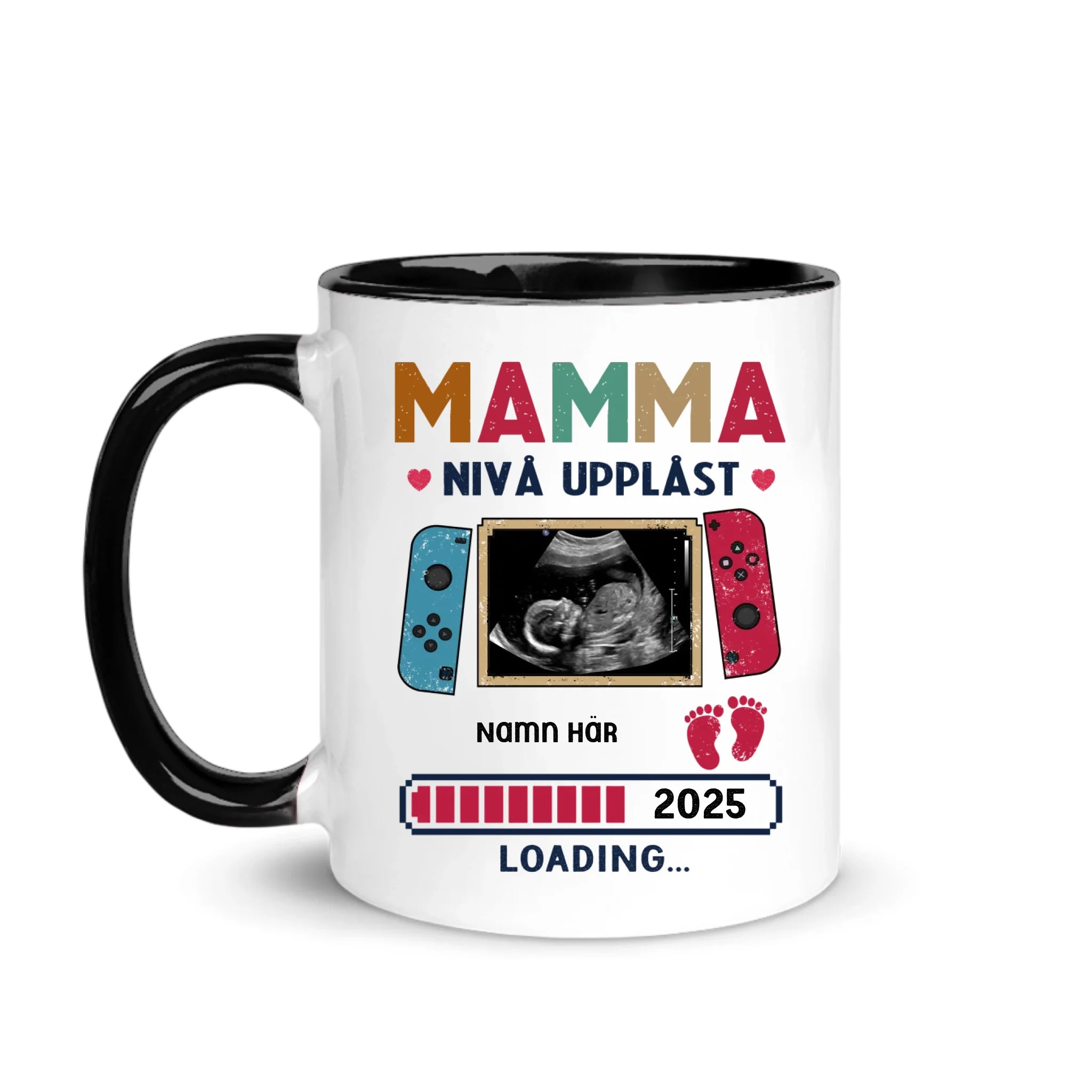 Mamma nivå upplåst - Personlig mugg till Mamma
