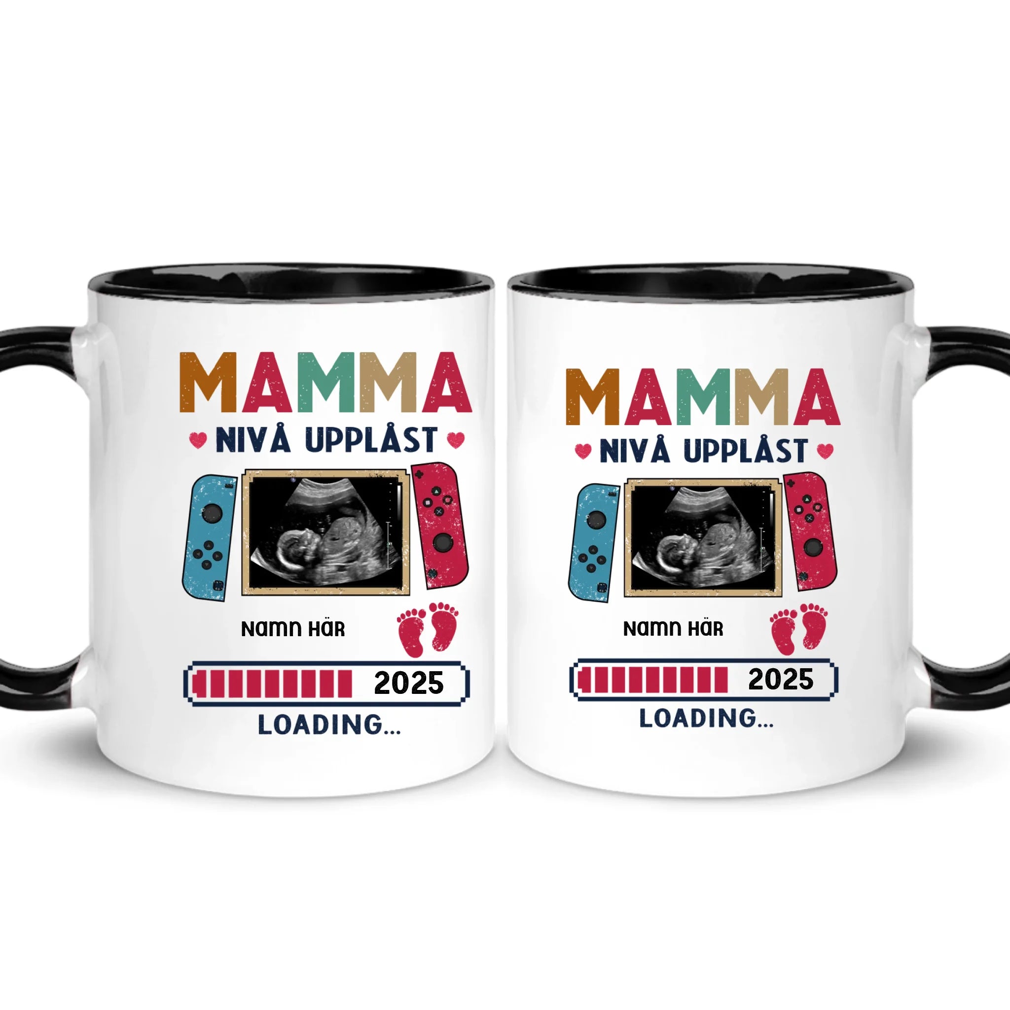 Mamma nivå upplåst - Personlig mugg till Mamma