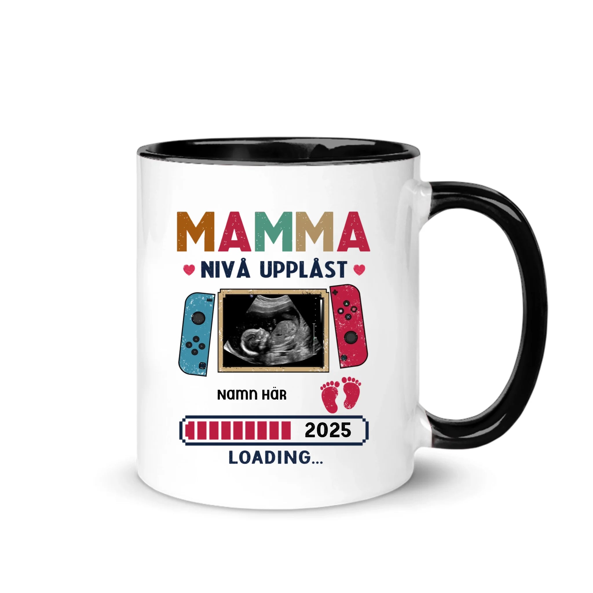 Mamma nivå upplåst - Personlig mugg till Mamma