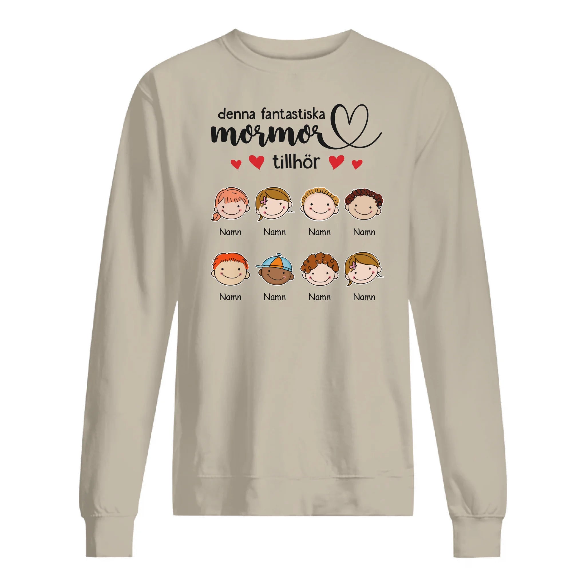 Personlig T-shirt till Mamma | Personlig presenter till  Mormor Farmor | Denna Fantastiska Mormor Farmor Mamma Tillhör