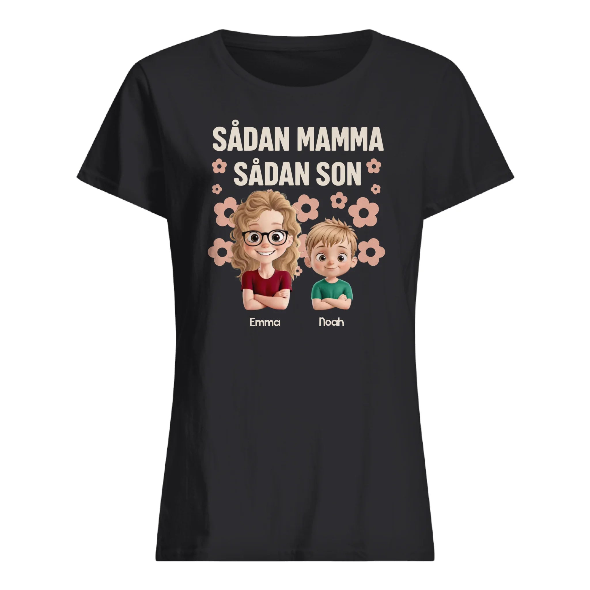 Sådan mamma, sådan son - Personlig t-shirt till Mamma