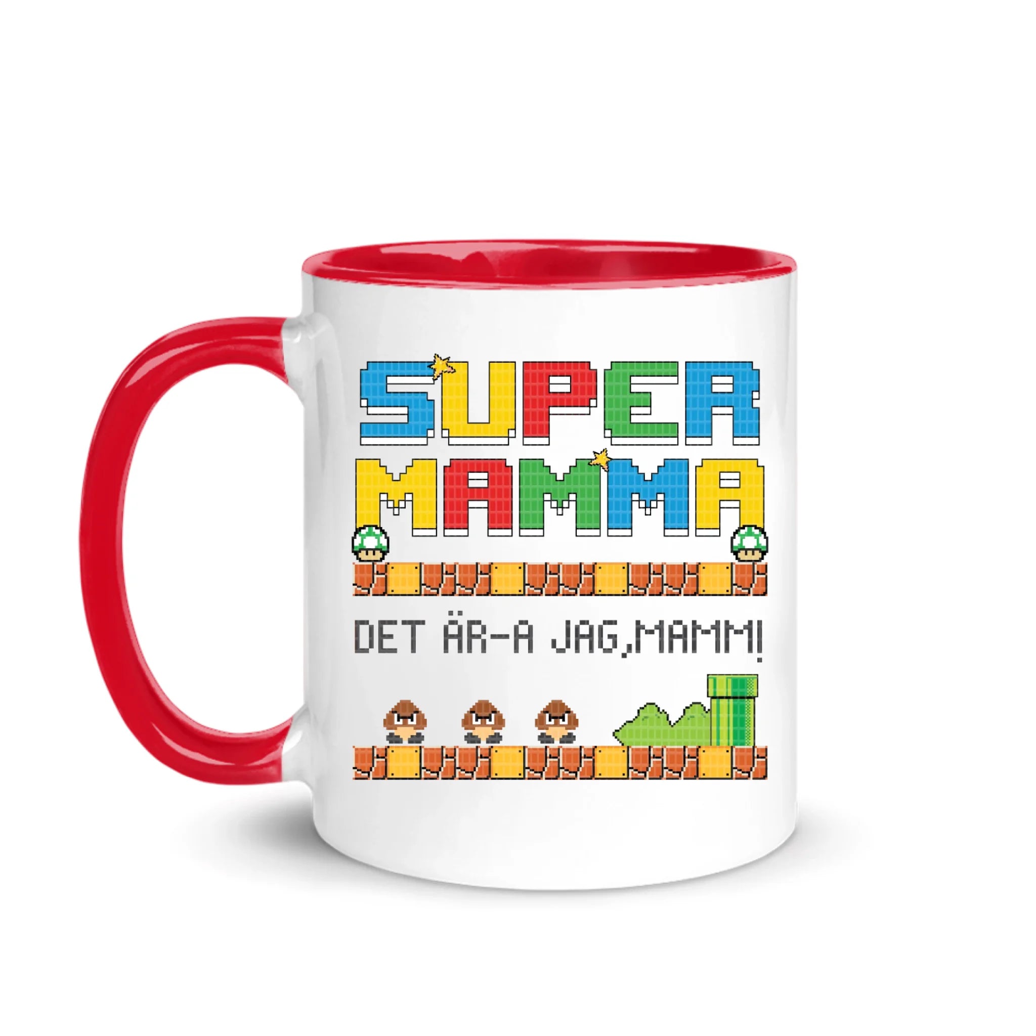 Super Mamma Det är-a jag,Mamm! - Personlig mugg till Mamma