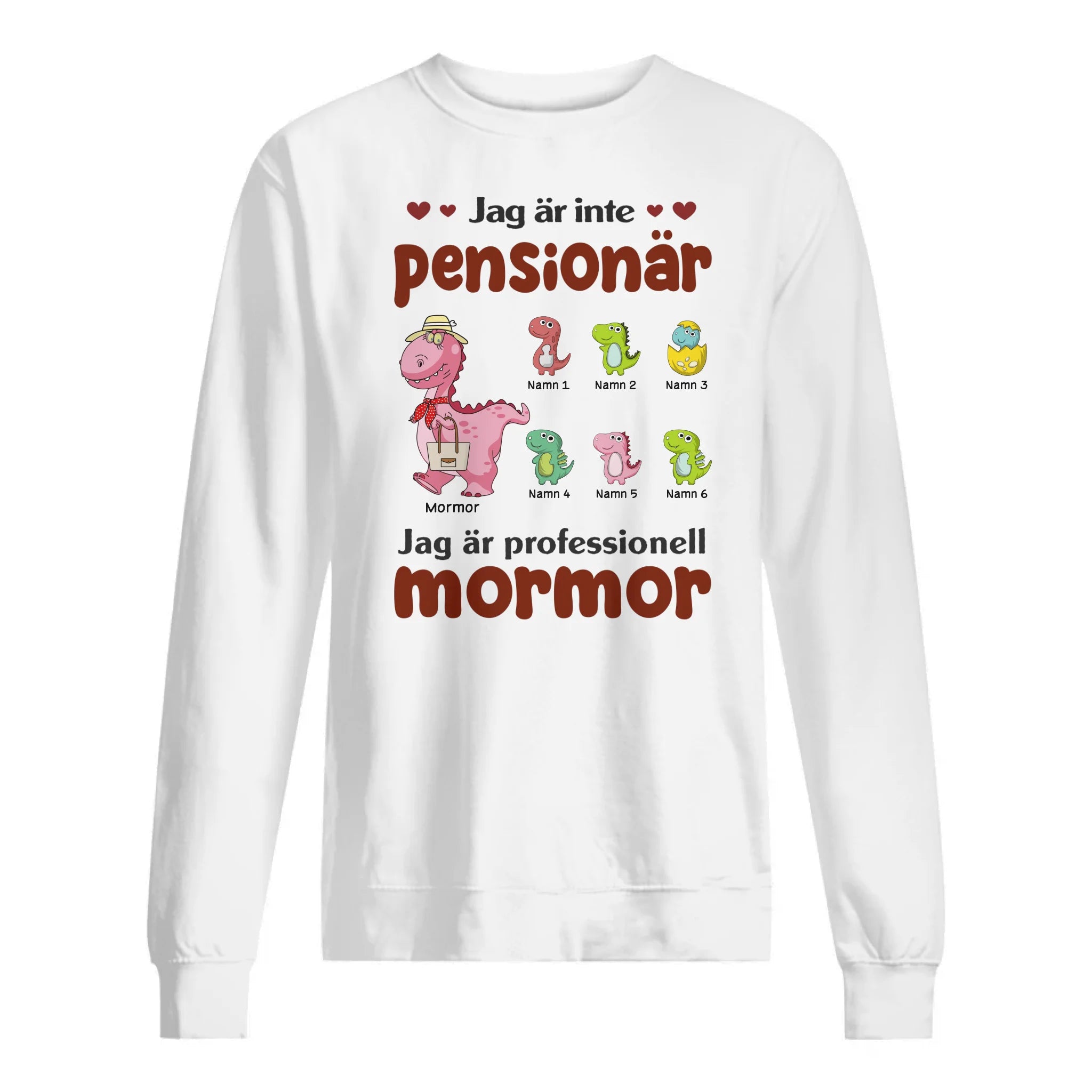 Jag Är Inte Pensionär Jag Är Professionell Mormor/Farmor - Personlig T-shirt till Mormor/Farmor