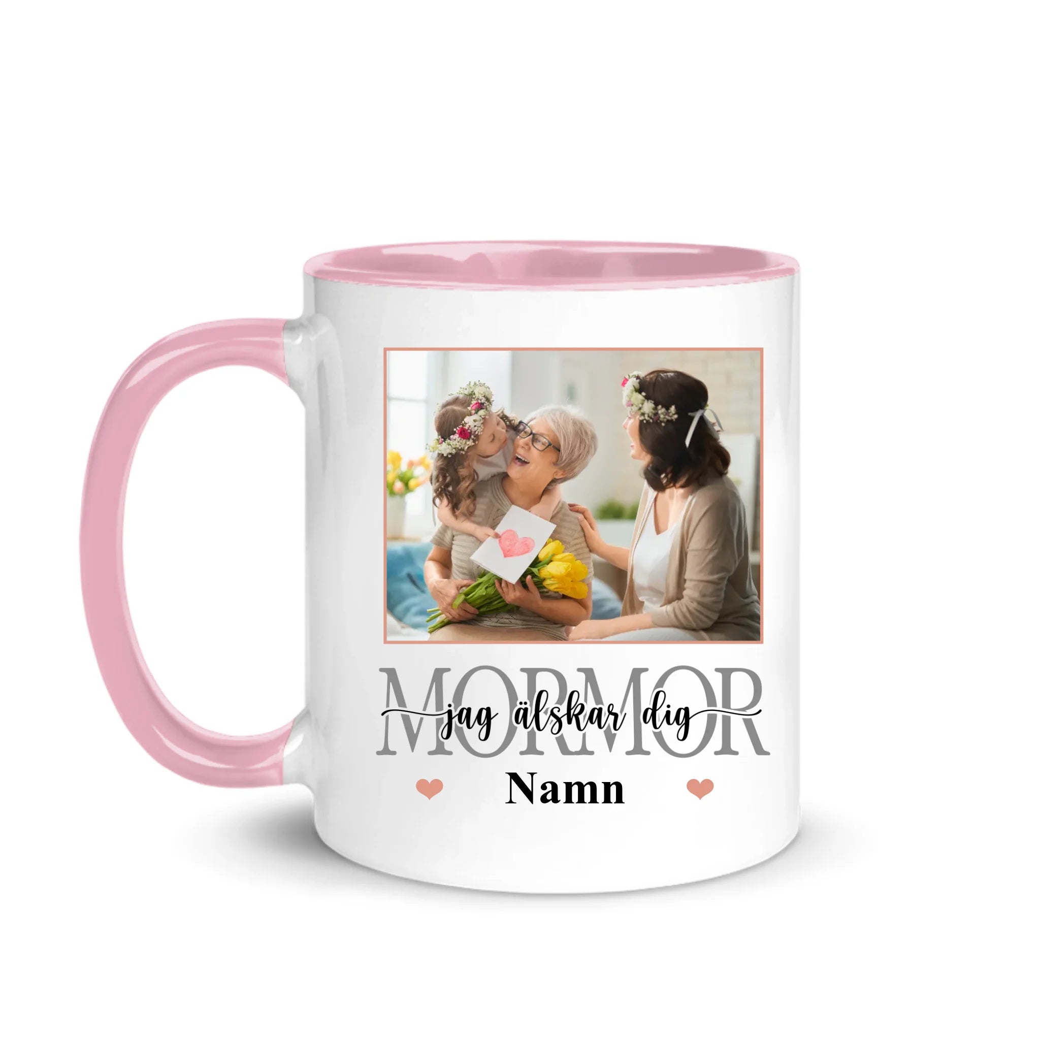 Personlig mugg till mamma | Personlig presenter till Mamma | Mamma Farmor Mormor Jag älskar dig