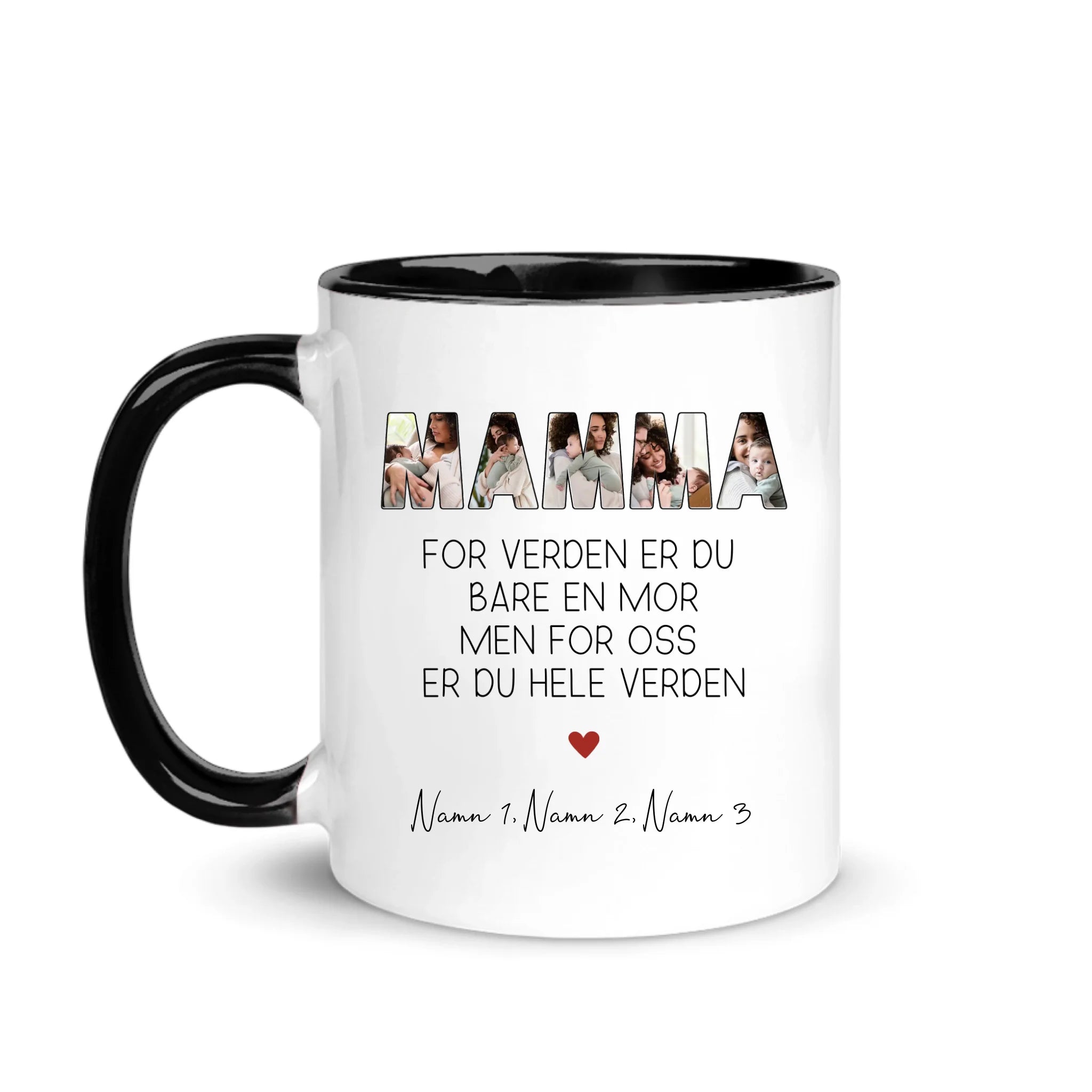 Personlig krus til mamma | Personlige gaver til mor | For verden er du kanskje bare én person, men for oss er du hele verden