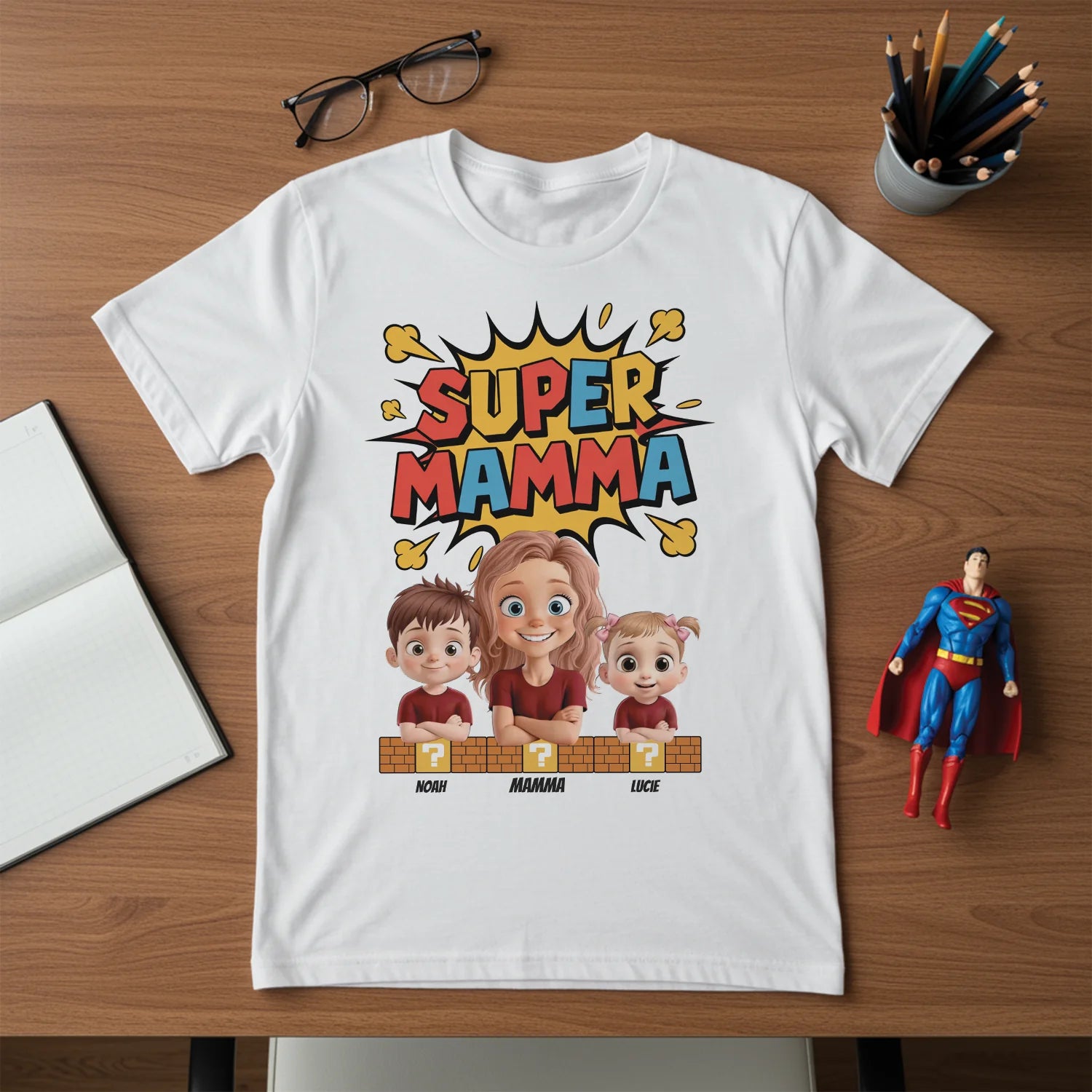 Super Mamma - Personlig T-shirt för Mamma