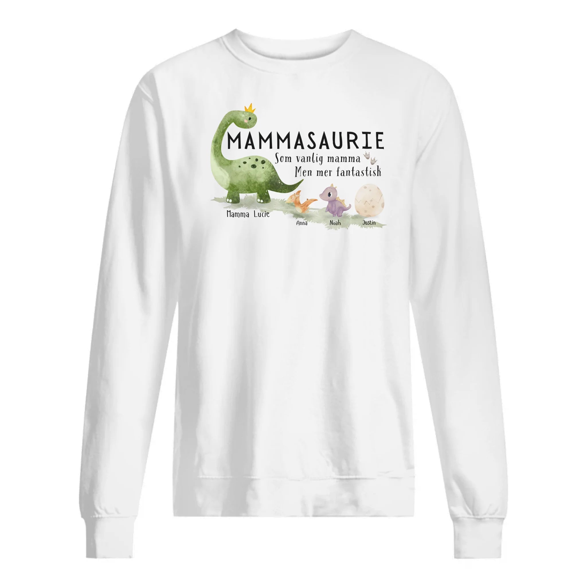 Mammasaurie Som vanlig mamma Men mer fantastisk - Personlig T-shirt för Mamma