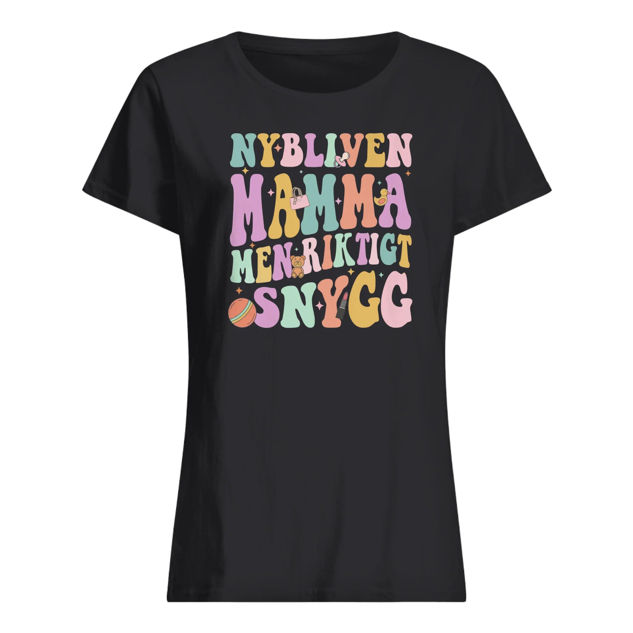 Nybliven Mamma men riktigt snygg  - Personlig T-shirt till Mamma