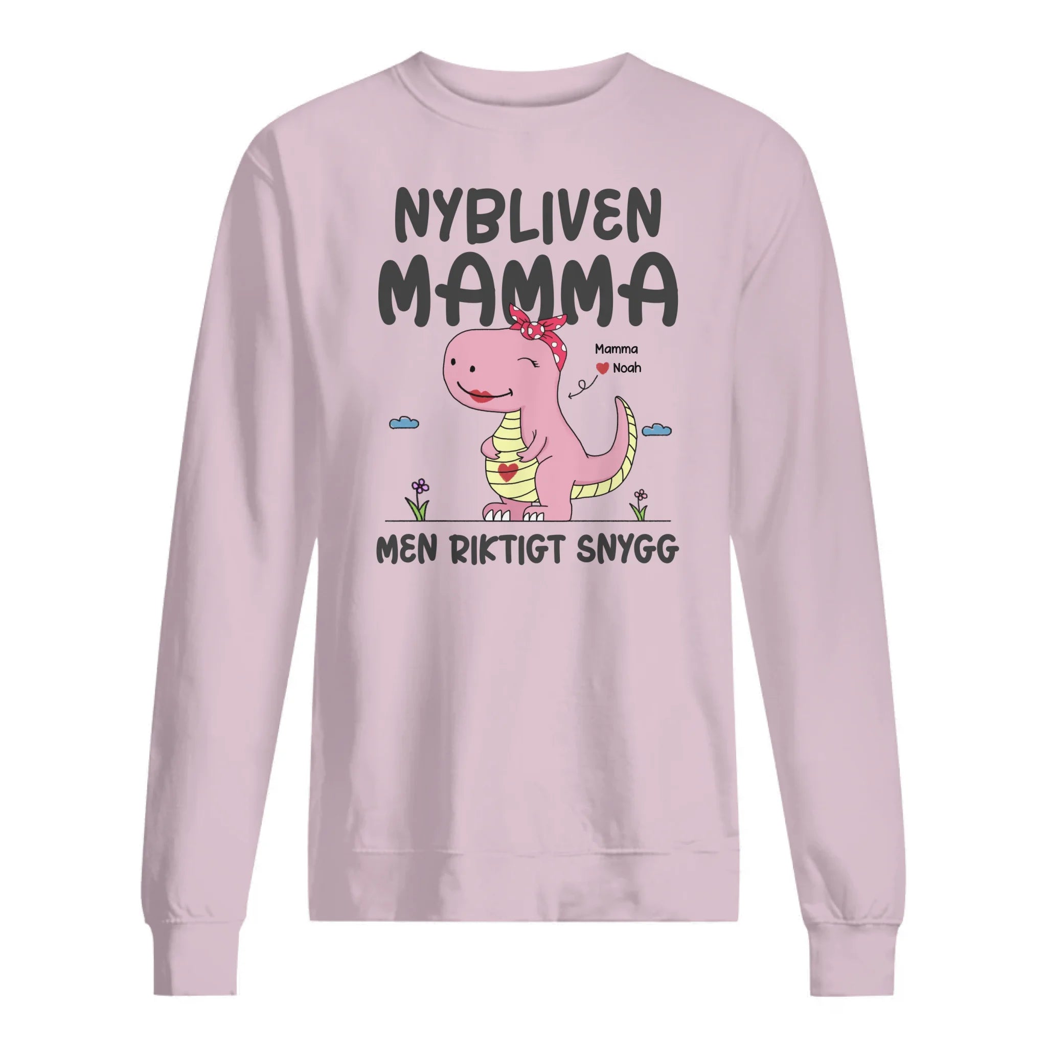 Nybliven Mamma men riktigt snygg Dinosaurie  - Personlig T-shirt till Mamma