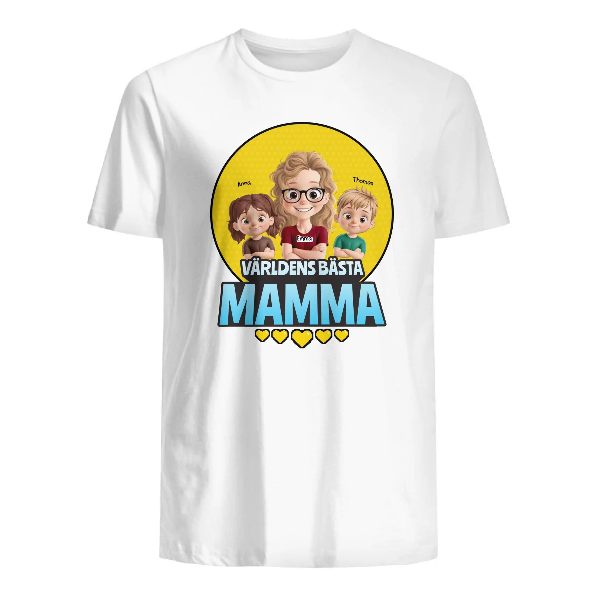 Världens Bästa Mamma p- Personlig T-shirt till Mamma