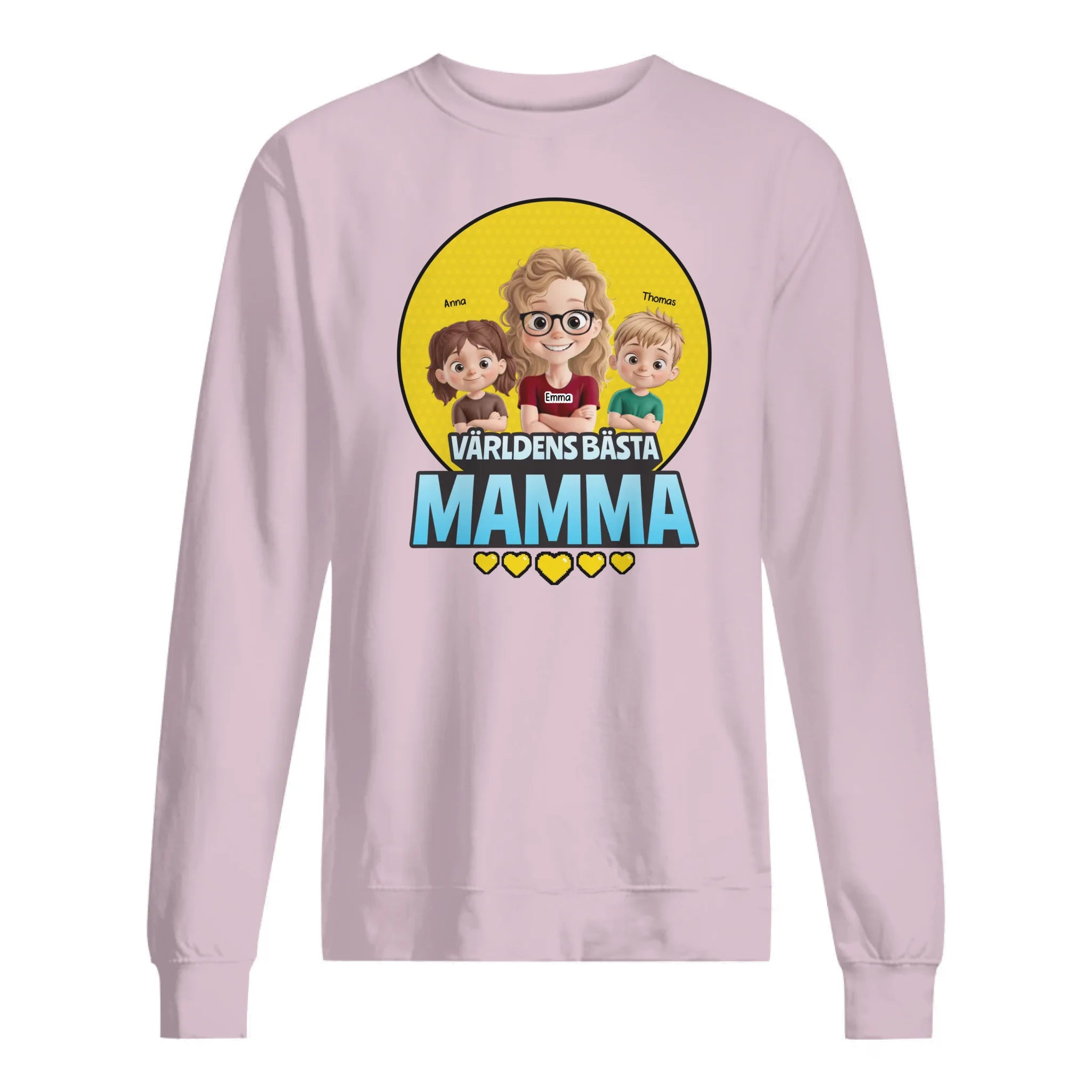 Världens Bästa Mamma p- Personlig T-shirt till Mamma