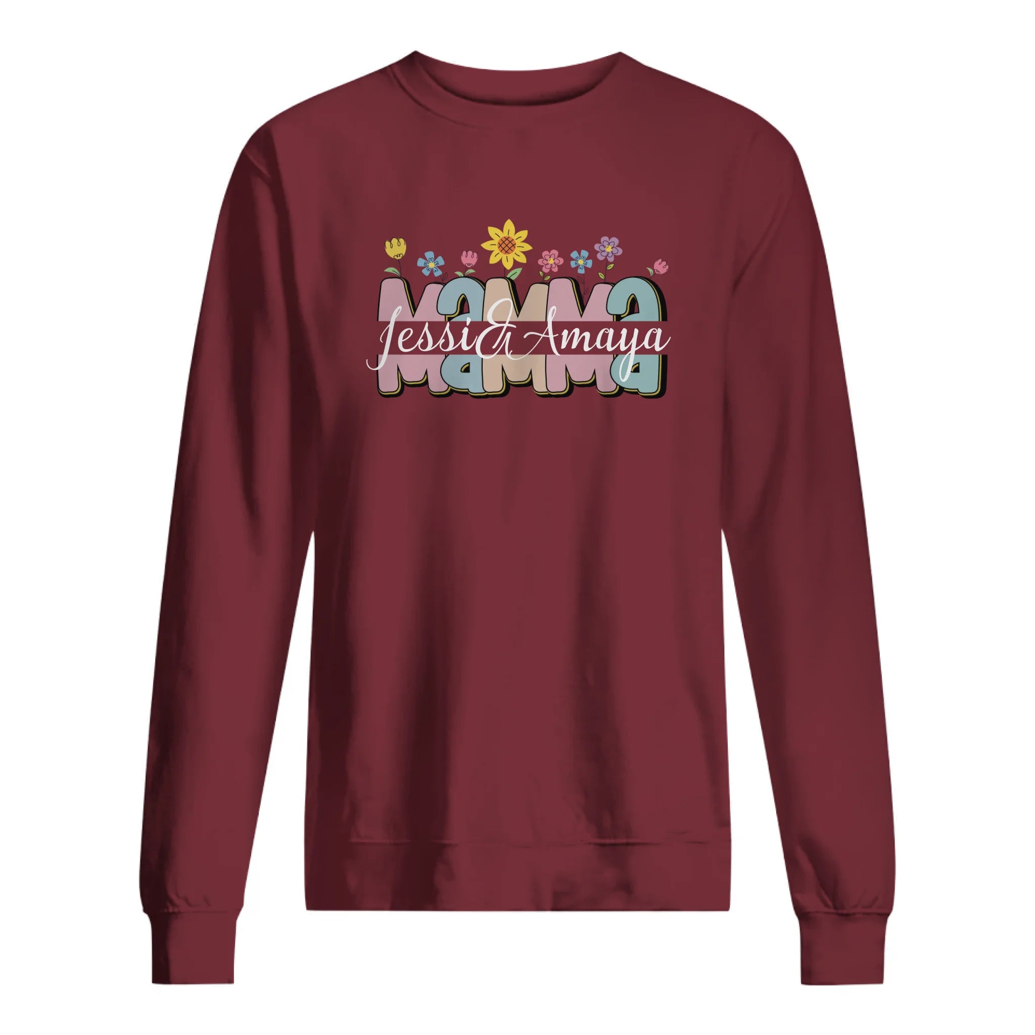Personlig t-shirt till Mamma | Personlig present till Mor | Mamma Blomma